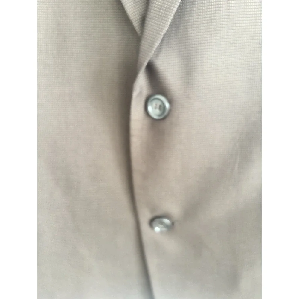 Caravelli Men's 46 Slim Houndstooth Blazer Sports Coat Suit Jacket Brown Poly Bl